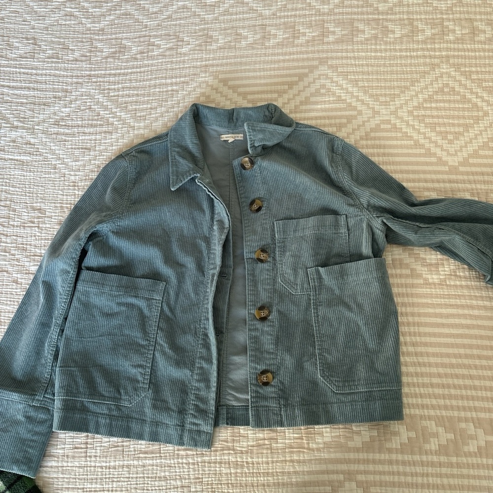 Whimsy + Row Blue Corduroy Jacket